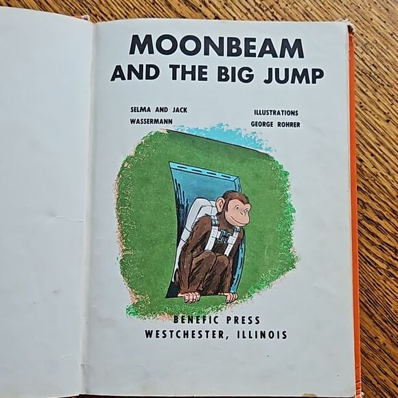Moonbeam and the Big Jump Wassermann 1969 Vintage Children Hardcover Book - Picture 3 of 5